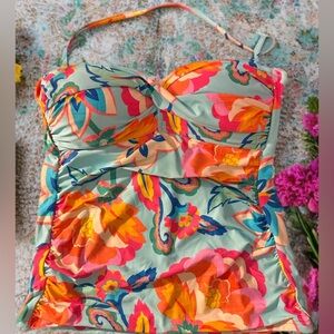 NWT LaBlanca Island Goddess Women’s Tankini Top-Color: MLT Size 8